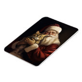 Bengalen Kat met Sinterklaas Feestelijke Kerstmis Magneet (Linkerzijde)