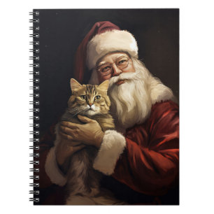 Bengalen Kat met Sinterklaas Feestelijke Kerstmis Notitieboek
