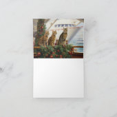 Bengalen Katten Kerst Cruise: Pawsome Holiday Kaart (Binnen)