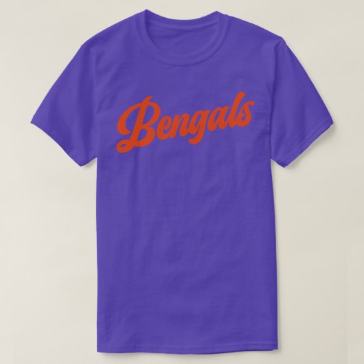 Bengalen Retro Cincinnati Bengalen T-shirt (Design voorkant)