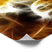 Bengalen tijger die elektriciteit opwekken 1 poster (Hoek)