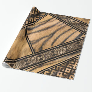 Bengalen tijger met etnische namen #1 cadeaupapier