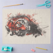 Bengalen tijger portret tissuepapier (Craft)