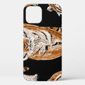 Bengalen tijger schets: dierenprint Case-Mate iPhone case (Achterkant)