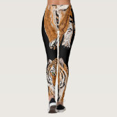 Bengalen tijger schets: dierenprint leggings (Achterkant)