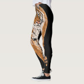 Bengalen tijger schets: dierenprint leggings (Links)