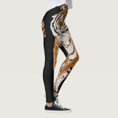 Bengalen tijger schets: dierenprint leggings (Rechts)
