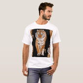 Bengalen tijger schets: dierenprint t-shirt (Voorkant volledig)