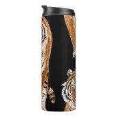 Bengalen tijger schets:  dierenprint thermosbeker (Geroteerd rechts)