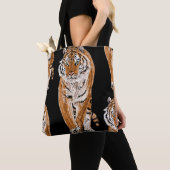 Bengalen tijger schets: dierenprint tote bag (Dichtbij)
