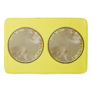 Bengalen tijgers gouden munt, badmat