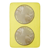 Bengalen tijgers gouden munt, badmat (Voorkant Verticaal)