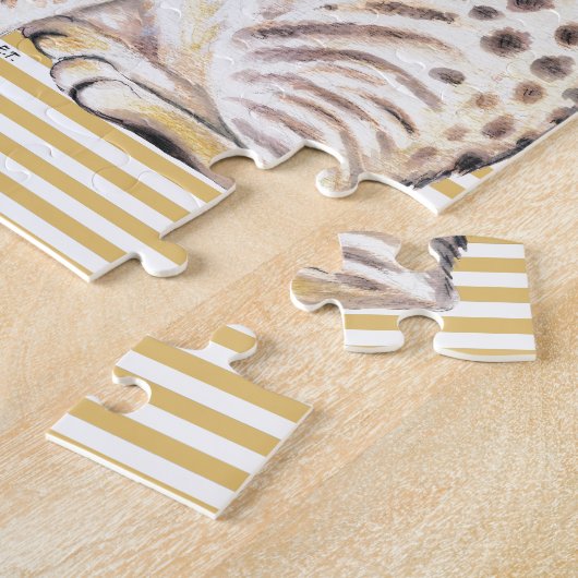 Bengalen van katten legpuzzel (Zijkant)