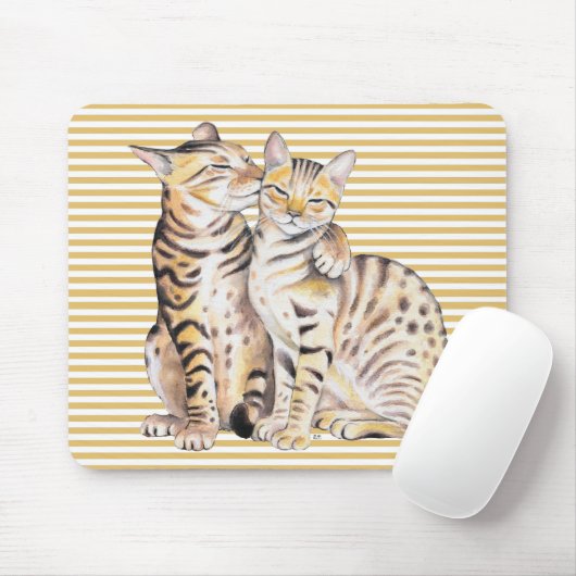 Bengalen van katten muismat (Met muis)