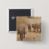 Bengalen Vierkante Button 5,1 Cm (Voorkant /achterkant)