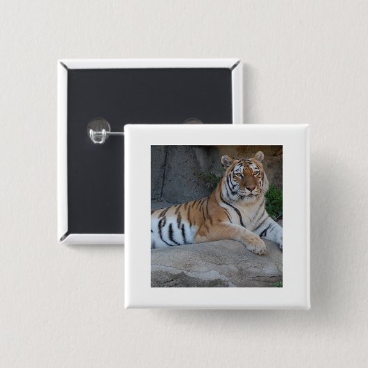 Bengalen Vierkante Button 5,1 Cm (Voorkant /achterkant)