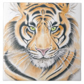 Bengalen Waterverf kunst Tegeltje (Voorkant)