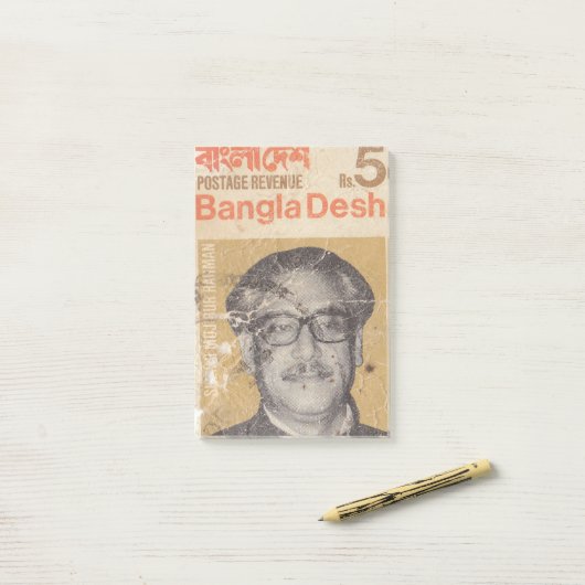 Bengalese poststempel post-it® notes (Op bureau)