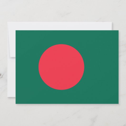 Bengalese vlag, vlag van Bangladesh bruiloft Kaart (Achterkant)