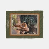 Bengalige tijger, gepersonaliseerde fleece Blanket Deken (Voorkant (Horizontaal))