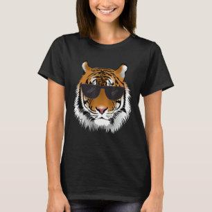 Bengalige tijger met zonnebril Bengalen tijger T-shirt