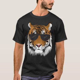 Bengalige tijger met zonnebril Bengalen tijger T-shirt