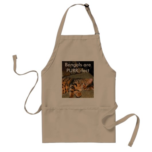 Bengall cat Apron Standaard Schort (Voorkant)