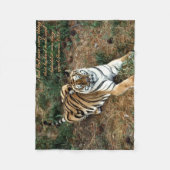 Bengaltijger Fleece Deken (Voorkant)