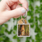 Bengaltijger in wetlands sleutelhanger (Hand)
