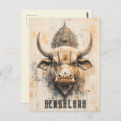 Bengaluru India Briefkaart (Voorkant / Achterkant)