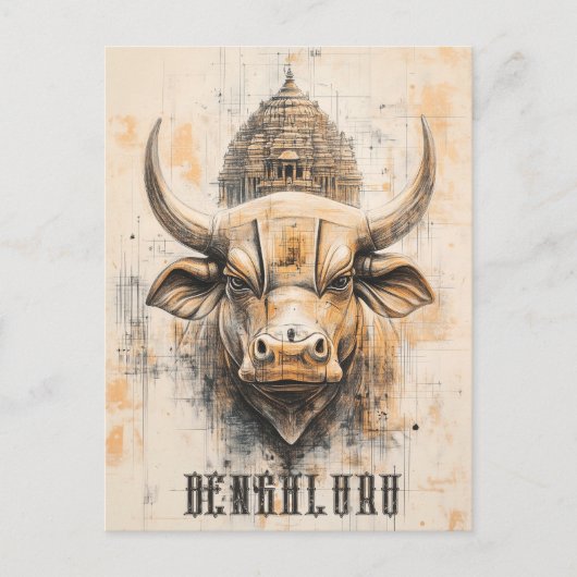 Bengaluru India Briefkaart (Voorkant)