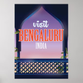 Bengaluru india vintage poster (Voorkant)