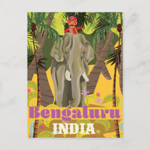 Bengaluru Indiase reisposter Briefkaart