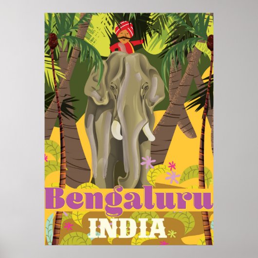 Bengaluru Indiase reisposter Poster (Voorkant)