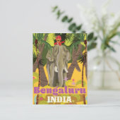 Bengaluru Indische reisposter Briefkaart (Staand voorkant)