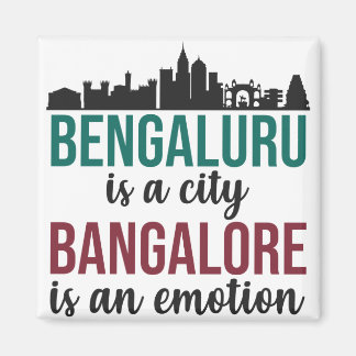 Bengaluru is een stad Bangalore is een emotie Indi Magneet