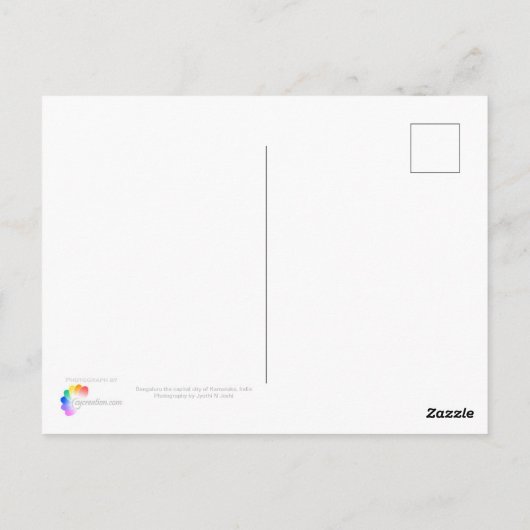 Bengaluru, Karnataka, India Briefkaart (Achterkant)