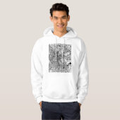 Bengaluru Karnataka Kaart Hoodie (Voorkant volledig)