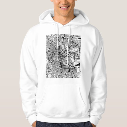 Bengaluru Karnataka Kaart Hoodie (Voorkant)