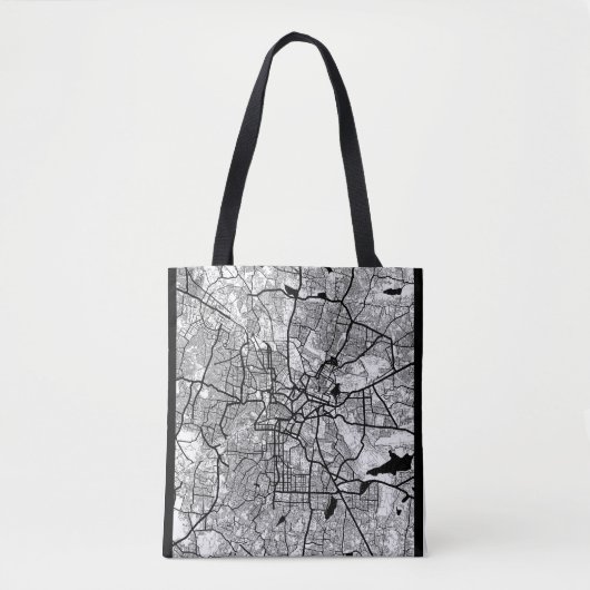 Bengaluru Karnataka Kaart Tote Bag (Voorkant)