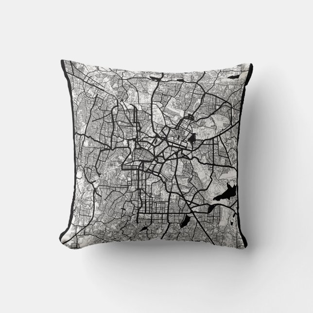 Bengaluru Karnataka Map Kussen (Voorkant)