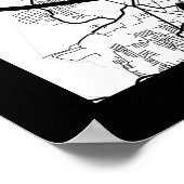 Bengaluru Karnataka Map Poster (Hoek)