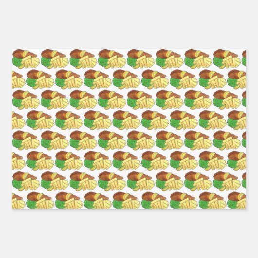 Bengaren en slakken, volledig Engels Inpakpapier Vel (Voorkant)