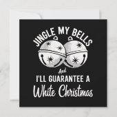 Bengel Aan Mijn Bel En Ik Garandeer Een Witte Kers Feestdagenkaart (Voorkant)