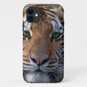 Bengel Tiger groene ogen iPhone 11 Hoesje
