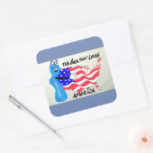 Bengelton Sokken Vierkante Sticker (Envelop)