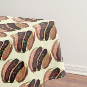 Bengers en Mash British Pub Food Sausage Tafelkleed