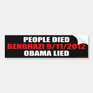Benghazi, 11-09-2012 bumpersticker