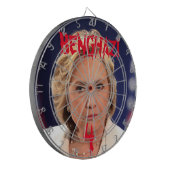 BENGHAZI 4 HILLARY DARTBOARD DARTBORD (Voorkant Links)