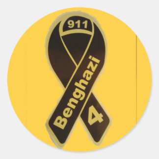 Benghazi 4 lint ronde sticker